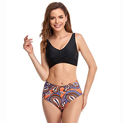 Image of JerrisApparel Girl Swimsuit Two Pieces Bikini Set Family Matching Bathing Suit
