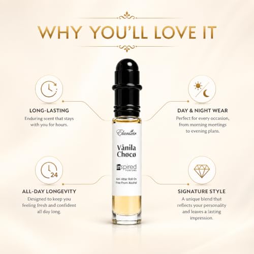 ELANIXIR Inspired Perfume Vanilla Choco 6ml Attar Roll On - Image 4