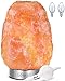 Levoit Kyra Salt Lamp, Himalayan / Hymilain Sea Salt Lamps, Pink Crystal Salt Rock Lamp, Night Light, 18/8 Stainless Steel Base, Dimmable Touch Switch, Holiday Gift(ETL Certified, 2 Extra Bulbs)