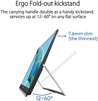 Monitorius Asus MB249C — galinė pusė