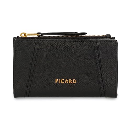 1 Zip Wallet Picard Chic Way porte-monnaie noir compact en cuir véritable