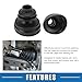 A ABSOPRO CV Joint Boot Kit No.4B0498201 W/Clamps Constant Velocity Joint Boot for Audi A4 1997-2002 for Audi A6 1998-2004 Rubber Black Strong Durable
