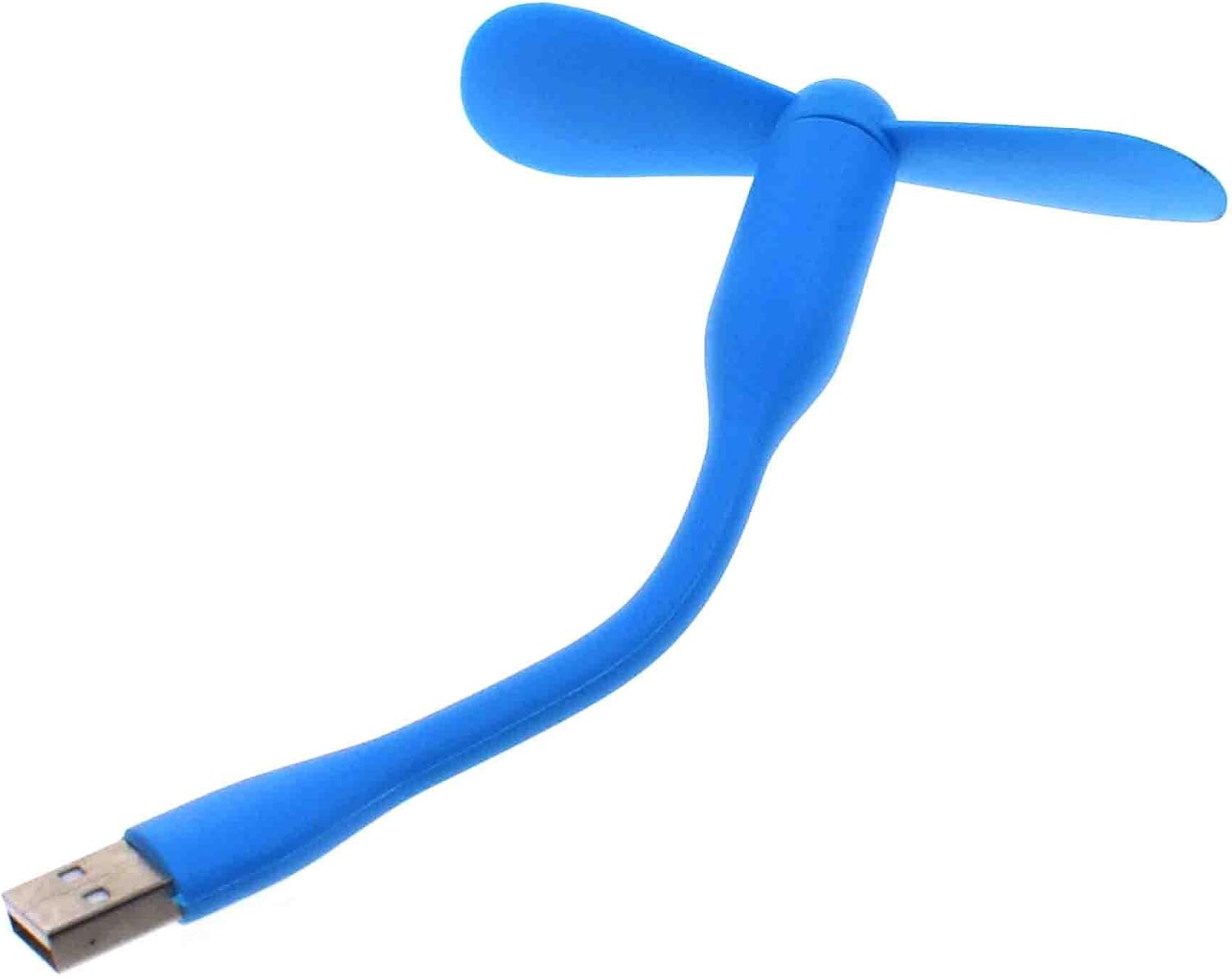 Reland Sun USB Mini Fan, Silent Flexible Mini Fan Portable USB Mini Cooling Fan Cooler, Quiet Travel Fan (blue)