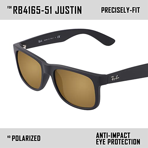 Image of Polarized Replacement Lenses for Ray-Ban Justin RB4165 Sunglass