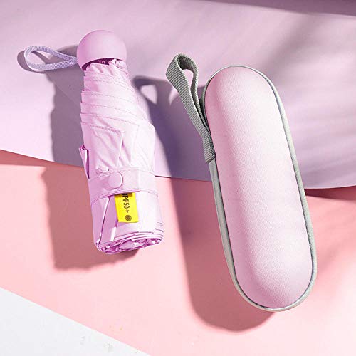 Taschenschirme Mini Regenschirm 50% Rabatt Auf Regenschirm 8 Acht Knochen Sonnenschutz Vinyl Falt Sonnenschirm Schatten Sonnenschirm-Lavendel Lila_96Cm Unter Dem Regenschirm Cover