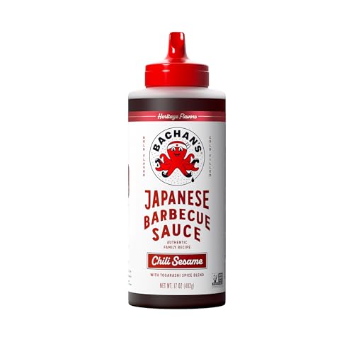 Bachan's Japanese Barbecue Sauce - Chili Sesame, 17 Oz Bottle, Cold-Filled, Non GMO, No...