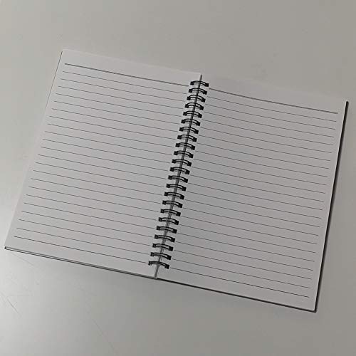 Yuree A5 Spiral Notebook Lined, 100Gsm Thick Paper & Hard Kraft Cover, 60 Sheets (120 Pages), 8.35" X 5.9", Blue, 5 Pack #TOP3