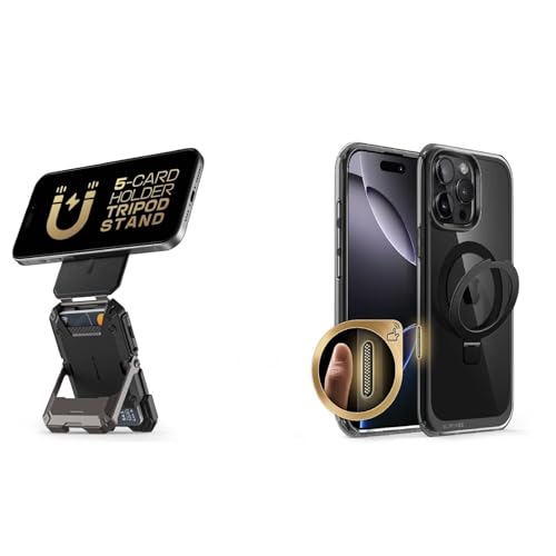 SUPCASE Bundle for iPhone 16 Pro Max Case Dark (UBMag) & Magnetic Wallet
