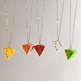Ranuw Cute Cheese Pendant Necklace Alloy Material Cheese Pendant Choker Perfect Accessory for Parties and Special Occasion Simulation Cheese Pendant Choker - Image 5