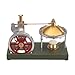 Retro DIY Steam Engine Model Kit, All Metal Vertical Steam Engine with Spherical Boiler, Educational Mechanical Model for Desktop Display