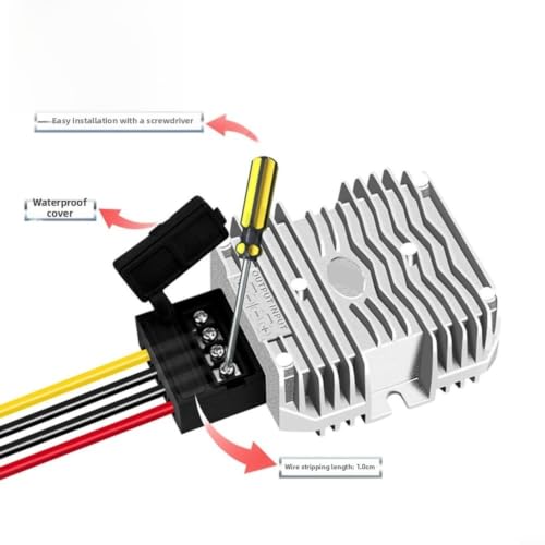 Convertisseur CC 24V vers 12V 10A pour alimentation auto
