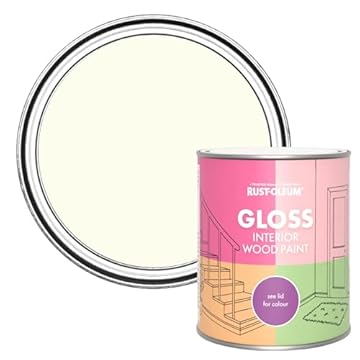 Rust-Oleum White Interior Wood Paint in Gloss Finish - Antique White 750ml