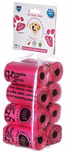 Image of 120 Heavy Duty Waste Pick-Up Bag, Pink