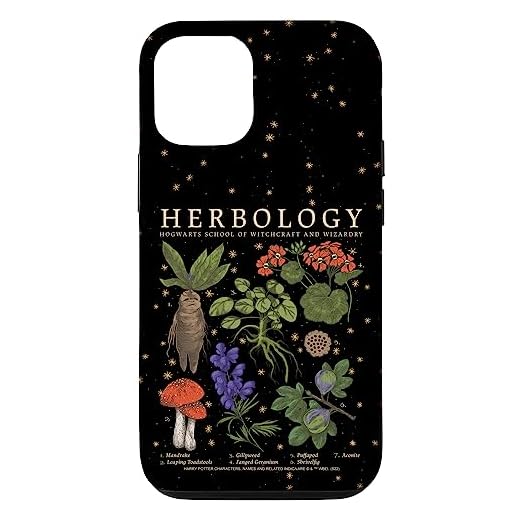 iPhone 12/12 Pro Harry Potter Herbology Mandrake Herbs Diagram Case