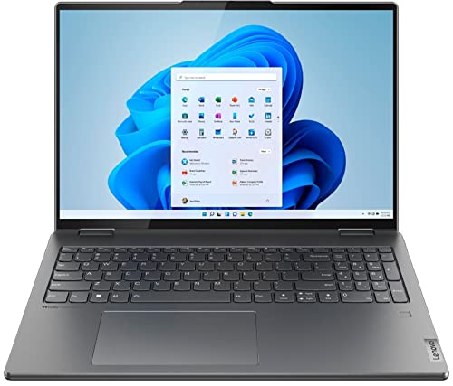 Image of Lenovo Yoga 7i 16 2-in-1 Laptop 16 inch 2.5K IPS Touchscreen (400 nits, 100% sRGB, TUV Low Blue Light) 12th Gen Intel 12-Core i5-1240P 8GB RAM 1TB SSD Backlit Fingerprint Thunderbolt Win11 Grey + Pen
