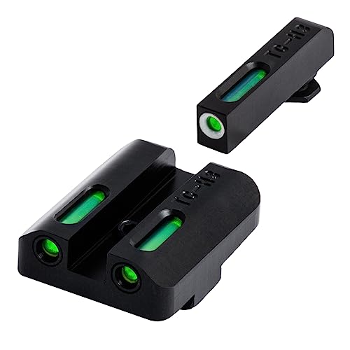 Image of TRUGLO TFX Handgun Sight | Durable Shock-Resistant Compact Brightly Glowing Tritium & Fiber-Optic Xtreme Day /Night Sight for Handguns