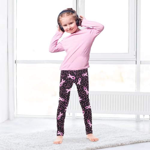 Girls Basic Leggings Baby Girls Pants Ribbon Bows Soft Footless Stretchy Tights Pants 4-10Y4