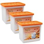 16oz 3pcs Moisture Absorbers with Fragrance Free Portable Dehumidifier Box