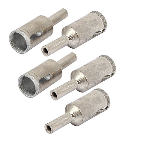 Aexit 16mm Cutting Hole Saws & Accessories Diameter Diamond Coated Glass Tile Drill Bit Hole Hole Saw Sets Saws 5pcs