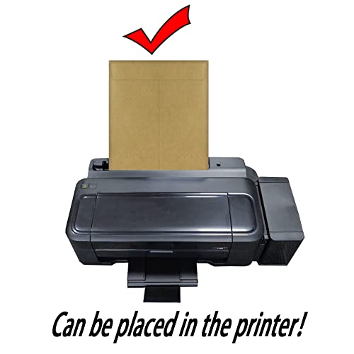 Xxcxpark 120 envelopes de catálogo de segurança para imprimir, envelopes Kraft reciclado antirrasgo