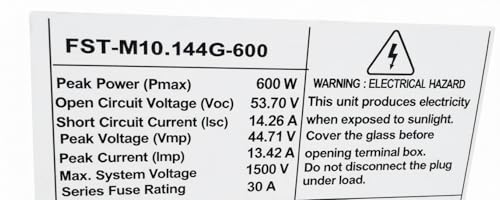 Image of 600 Watt NType TOP-CON Dual Glass Bifacial Solar Panel Future Solar Brand