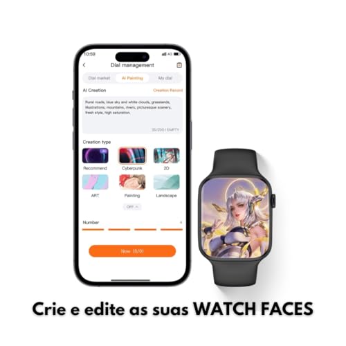 Relógio Inteligente Smartwatch Lefal Cold W29S Pro Serie 9, 47mm, Com Chat GPT e Tela Amoled, Dual T
