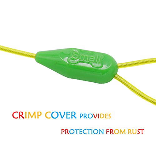 Petest 25Ft Tie-Out Cable With Crimp Cover For Small Dogs Up To 35 Pounds #TOP5