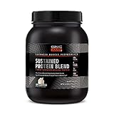 GNC AMP Sustained Protein Blend - Vanilla Milkshake, 28 Servings, High-Quality Protein Powder for Muscle Fuel*