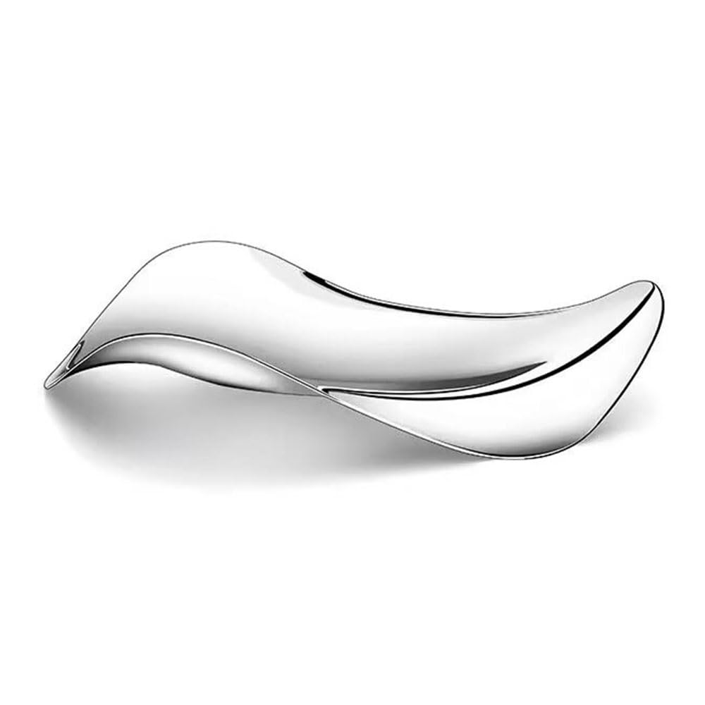 Miska do serwowania Falista misa na owoce, połyskujący design, nowoczesny półmisek do serwowania przekąsek, dekoracja stołu, kuchnia, salon(Duży)