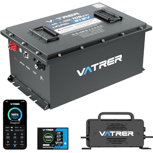 VATRER POWER 48V 105Ah Lithium Golf Cart Battery, UL2271 Listed
