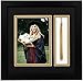 Golden State Art,10x10 Black Shadow Box Frame - 5x7 Photo - Tassel - Double Mat (Black Over Gold) - Square - Sawtooth Hanger - Wall Mount - Real Glass - Graduation Theme