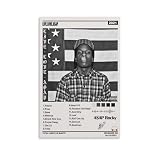YNTNDYGV Asap Rocky Poster Album Canvas Art Poster And Wall Art Picture Print Modern Family Bedroom Decor Posters 12x18inch(30x45cm), style