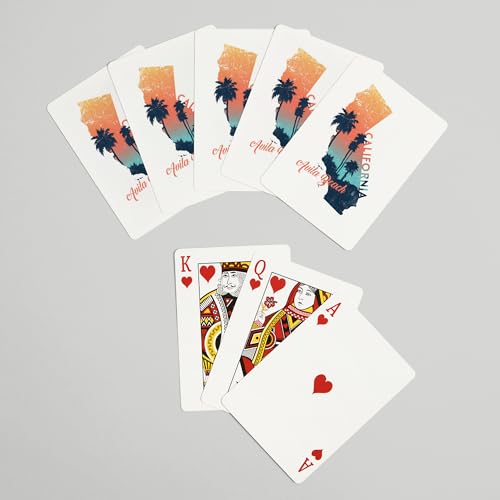 Baraja de 52 cartas tamaño póker Avila Beach California miniatura 7