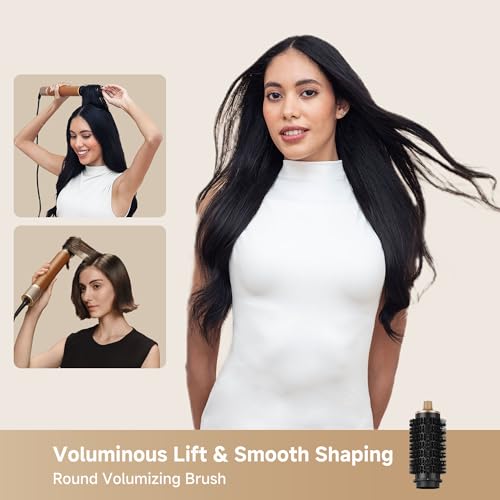 Image of DREAME AirStyle Suite Pro Hair Styler & High-Speed Dryer, 110,000 RPM Motor, 3 Essential Snap-On Attachments for Curling, Volumizing & Fast Dry, Frizz Control, Cool Shot, Luxury Leather Travel Bag