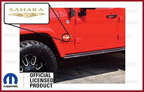 Miniatura 4 de Decal Mods Sahara Dunes - Calcomanías laterales para guardabarros para Jeep Wrangler Sahara Edition JK (2007-2018) (juego de 2) FJ4E4