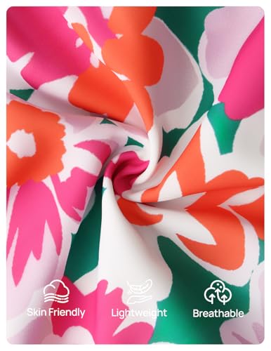Image of ZESICA Women's 2026 Summer Spring Floral Boho Maxi Dresses Casual Short Sleeve V Neck A Line Flowy Beach Vacation Dress