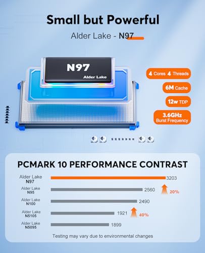Image of KAMRUI GK3Plus Mini PC, 12th Gen Alder Lake N97, 16GB DDR4 1TB M.2 SSD | Up to 3.6GHz, Support 2.5'' SSD Expansion, 4K UHD, Three Screen Display, WiFi,BT,VESA /Home /Business /Office Mini Computers