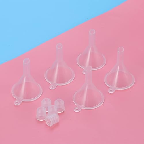 Miniatura 6 de FRCOLOR 5 unids 0.1 fl oz tubo vacío rimel pestañas tubo pestañas crema botella rimel tubo contenedor con 5 embudos para rímel