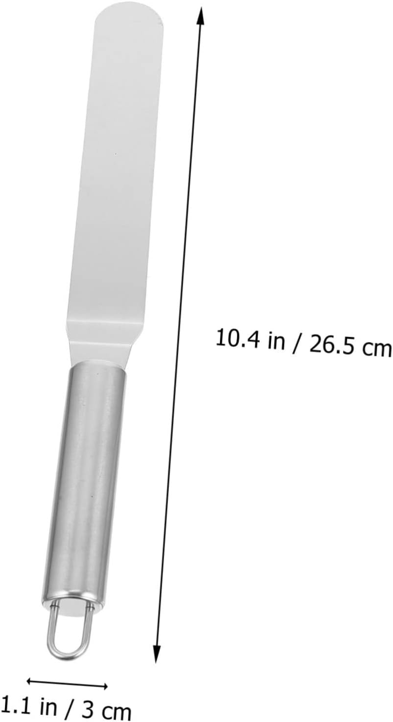 3Pcs Stainless Steel Baking Utensils Cake Spatula for Kitchen Bakery Lightweight Comfortable to Clean for Dessert Decorating