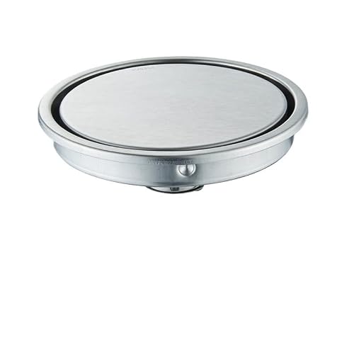 Lkfjnhepf Brushed Nickel H Floor Drain Floor Drains 10Cm 11Cm Tile Insert Invisible Bathroom Drain Square Shower Waste Strainer(Brushed Nickel H)