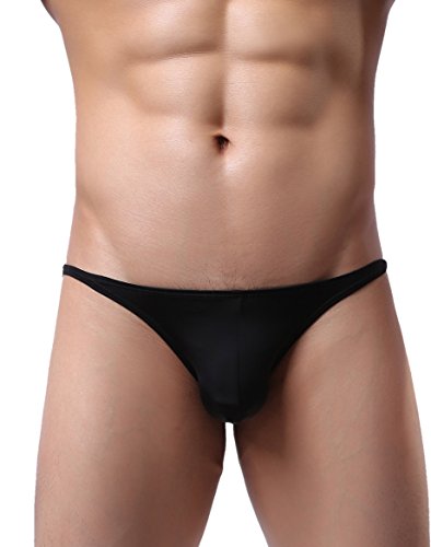 Super Soft Ice Silk Swim Briefs Men's Low-Rise Bikini Underwear 90232