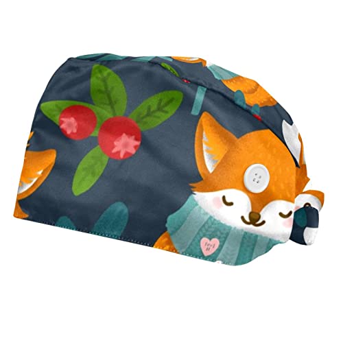Couvre-chef unisexe et casquette pour hommes femmes : 2 chapeaux de travail feuilles de renard