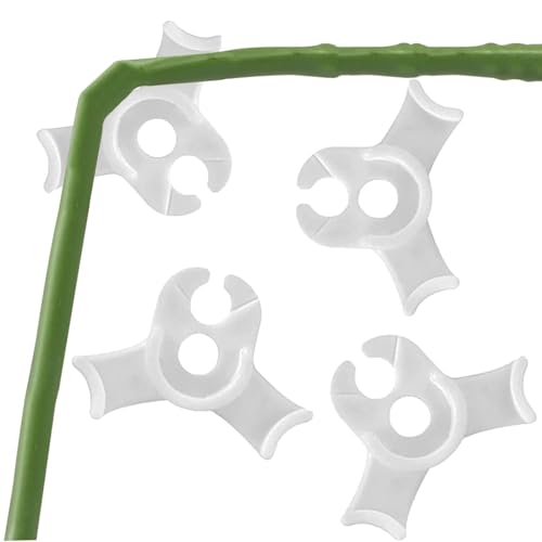40 Pcs Low Stress Training Clips, 90 Degrees Plant Trainer, Bud Benders, Plant Stem Support Bender for Plants - White