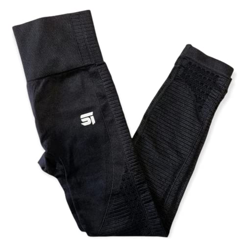 Legging de sport sans coutures femme SI Seamless Intenso Black galbant