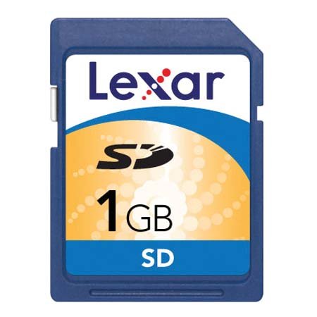 Lexar Media 1 GB Secure Digital Memory Card (SD1GB-231) (Retail Package)