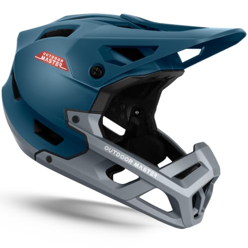 OutdoorMaster Full Face Mountain Bike Helmet for Men & Women-Two Removable Chin Pad Mountain Bike...