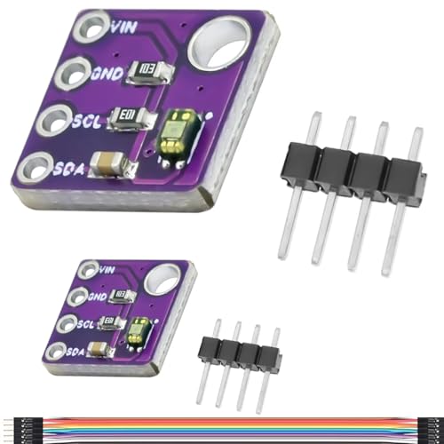 DAOKAI VEML6040 RGBW Módulo de Luz de Color Sensor de Color de la Junta de Reconocimiento de Color Soporta Luz Brillante Junta Detector 2.5V-3.6V I2C chip integrado - 2PCS