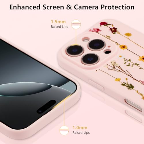 Coque iPhone 16 Pro antichoc silicone souple rose - 3