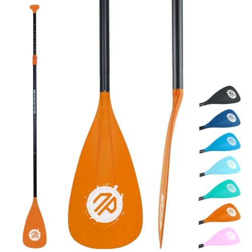 niphean 3-Piece Sup Paddle, Adjustable Paddle Board Paddles, Lightweight Kayak Paddle, Detachable Stand Up Paddle Board Accessories Oars with Aluminum Alloy Shaft and Fiberglass Blade