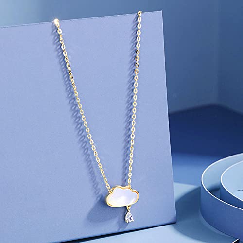 Collier nuage en argent 925, le cadeau d'anniversaire idéal - 6